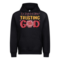 Black i’m just out here trusting god Urban Hoodie - MaliasSmallBusiness