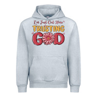 Heather Grey i’m just out here trusting god Urban Hoodie - MaliasSmallBusiness