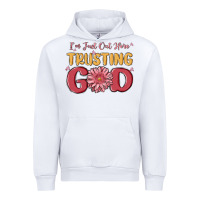 White i’m just out here trusting god Urban Hoodie - MaliasSmallBusiness