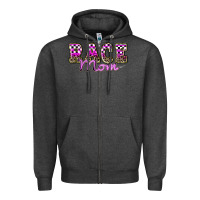 Charcoal Heather race mom Zipper Hoodie - Zillion Design Studio