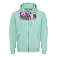 Seafoam race mom Zipper Hoodie - Zillion Design Studio