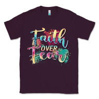 Plum faith over fear Classic Tee - Zillion Design Studio
