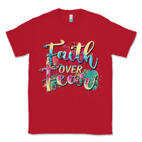 Red faith over fear Classic Tee - Zillion Design Studio