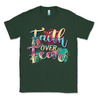 Sports Green faith over fear Classic Tee - Zillion Design Studio