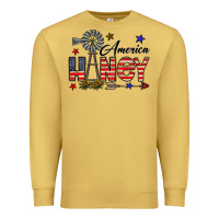 Antique Gold america honey Premium Sweatshirt - CowhideDigitalArt