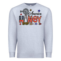 Heather Grey america honey Premium Sweatshirt - CowhideDigitalArt