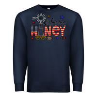 Navy america honey Premium Sweatshirt - CowhideDigitalArt