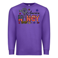 Purple america honey Premium Sweatshirt - CowhideDigitalArt