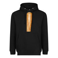 Black wooden baseball Heavyweight Hoodie - FaDigitalArtStudio