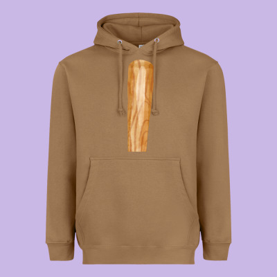 Wooden Baseball Heavyweight Hoodie Designed By Fadigitalartstudio