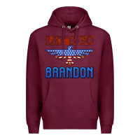 Burgundy let's go brandon thunderbird Premium Hoodie - Jasminsmagicworld