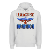 Dove Grey let's go brandon thunderbird Premium Hoodie - Jasminsmagicworld
