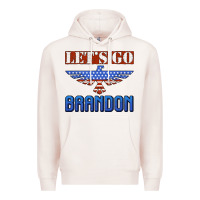 Pale Pink let's go brandon thunderbird Premium Hoodie - Jasminsmagicworld