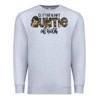 Heather Grey auntie Premium Sweatshirt - CowhideDigitalArt