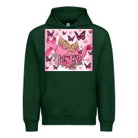 Forest Green breast cancer nails hope Urban Hoodie - MaliasSmallBusiness