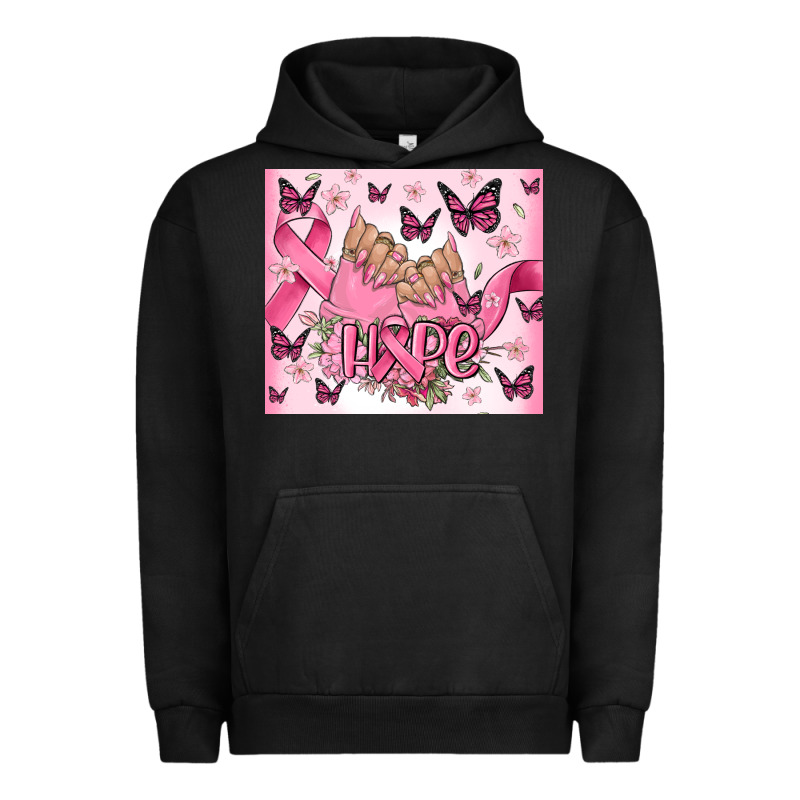 Breast Cancer Nails Hope Urban Hoodie by MaliasSmallBusiness | Teevron