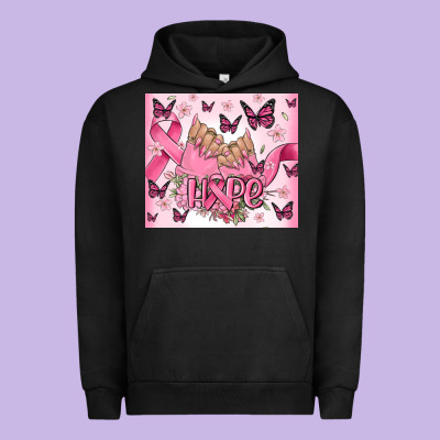 Breast Cancer Nails Hope Urban Hoodie Designed By Maliassmallbusiness