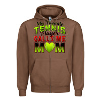 Chestnut my favorite tennis player calls me mom Zipper Hoodie - Zillion Design Studio