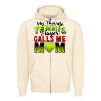 Sandshell my favorite tennis player calls me mom Zipper Hoodie - Zillion Design Studio
