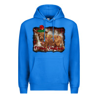 True Royal merry christmas highland cow Premium Hoodie - BarkalooDesign