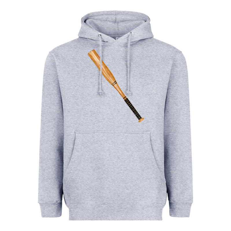 Wooden Softball Bat Heavyweight Hoodie by FaDigitalArtStudio | Teevron