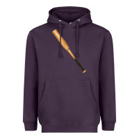 Plum wooden softball bat Heavyweight Hoodie - FaDigitalArtStudio