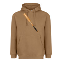 Toasted Coconut wooden softball bat Heavyweight Hoodie - FaDigitalArtStudio