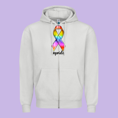 Zipper Hoodie pride ribbon