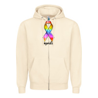 Sandshell pride ribbon Zipper Hoodie - texasbilliewilder