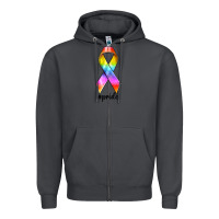 Smoke pride ribbon Zipper Hoodie - texasbilliewilder
