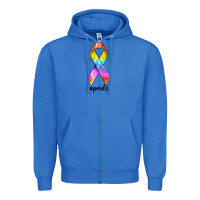 True Royal pride ribbon Zipper Hoodie - texasbilliewilder