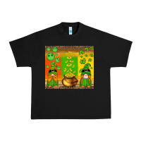 Black st patricks gnomes and coins with shamrock Urban Heavy Tee - Artiststas