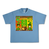 Pebble Blue st patricks gnomes and coins with shamrock Urban Heavy Tee - Artiststas
