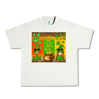Pistachio st patricks gnomes and coins with shamrock Urban Heavy Tee - Artiststas