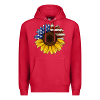 Cardinal american flag sunflower Premium Hoodie - Jasminsmagicworld