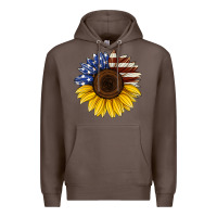 Coffee american flag sunflower Premium Hoodie - Jasminsmagicworld