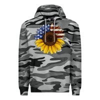Slate Camo american flag sunflower Premium Hoodie - Jasminsmagicworld