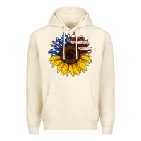 Tofu american flag sunflower Premium Hoodie - Jasminsmagicworld