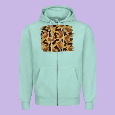 Zipper Hoodie Bunny Pattern