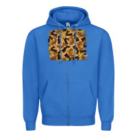 True Royal Bunny Pattern Zipper Hoodie - RanaPortraitStore