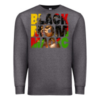 Charcoal Heather black mom magic juneteenth Premium Sweatshirt - HRA Design Shop