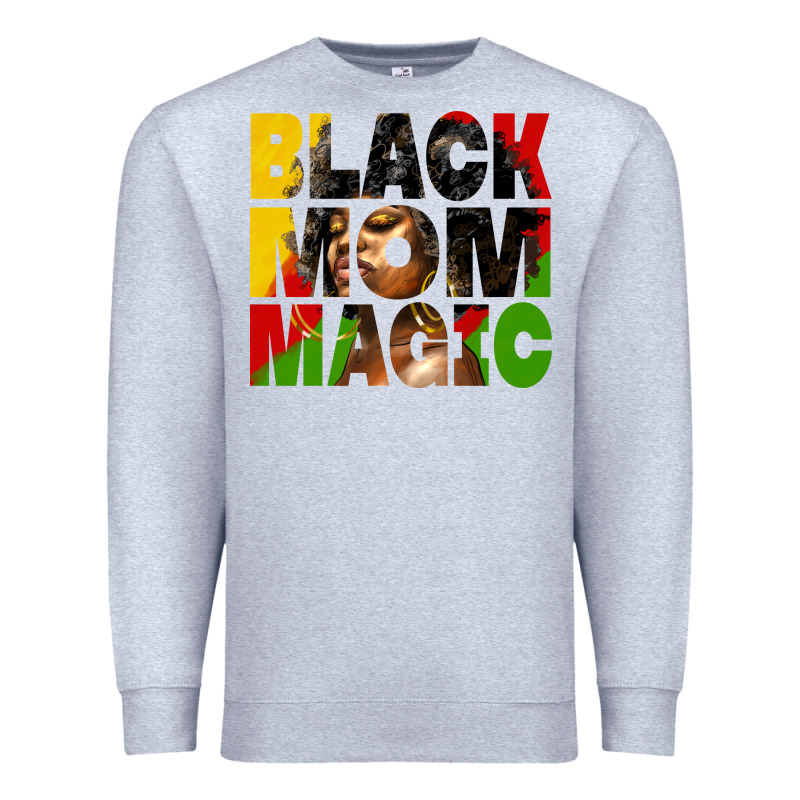 Black Mom Magic Juneteenth Premium Sweatshirt by HRA Design Shop | Teevron