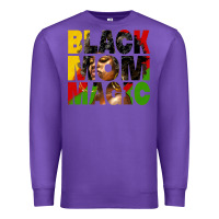 Purple black mom magic juneteenth Premium Sweatshirt - HRA Design Shop