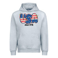 Heather Grey usa since 1776 Urban Hoodie - MaliasSmallBusiness