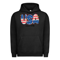 Pigment Black usa since 1776 Urban Hoodie - MaliasSmallBusiness
