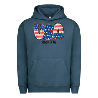 Pigment Midnight Navy usa since 1776 Urban Hoodie - MaliasSmallBusiness