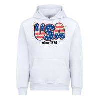 White usa since 1776 Urban Hoodie - MaliasSmallBusiness