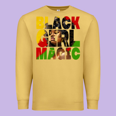 Black Girl Magic Juneteenth Premium Sweatshirt Designed By Hra Design Shop