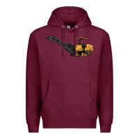 Burgundy Cold Planer Premium Hoodie - LillyAllenDesigns