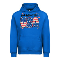 Cobalt god bless america Urban Hoodie - MaliasSmallBusiness